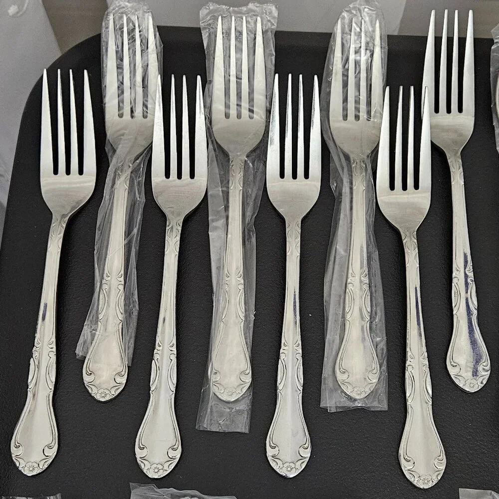 Stainless Steel Korea Flatware - 48 pcs. NWOT (Vintage 1970's)